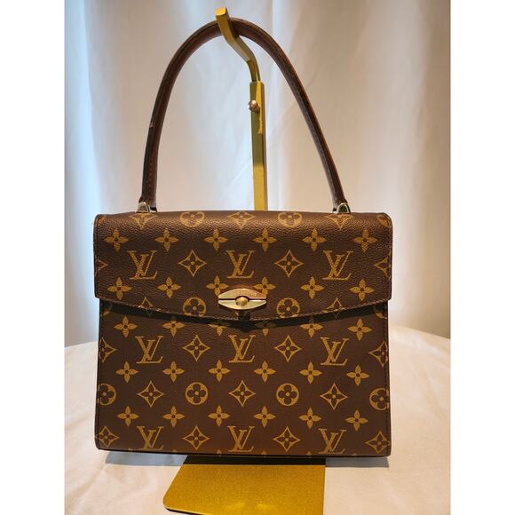 SOLD Louis Vuitton Monogram Vintage Malsherbes Top Handle Bag Made in France - Picture 3 of 15
